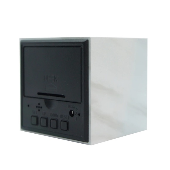 Cloudnola Block Clock - Cube Alarm Clock (White Marbke). *NWOT* - Picture 3 of 5